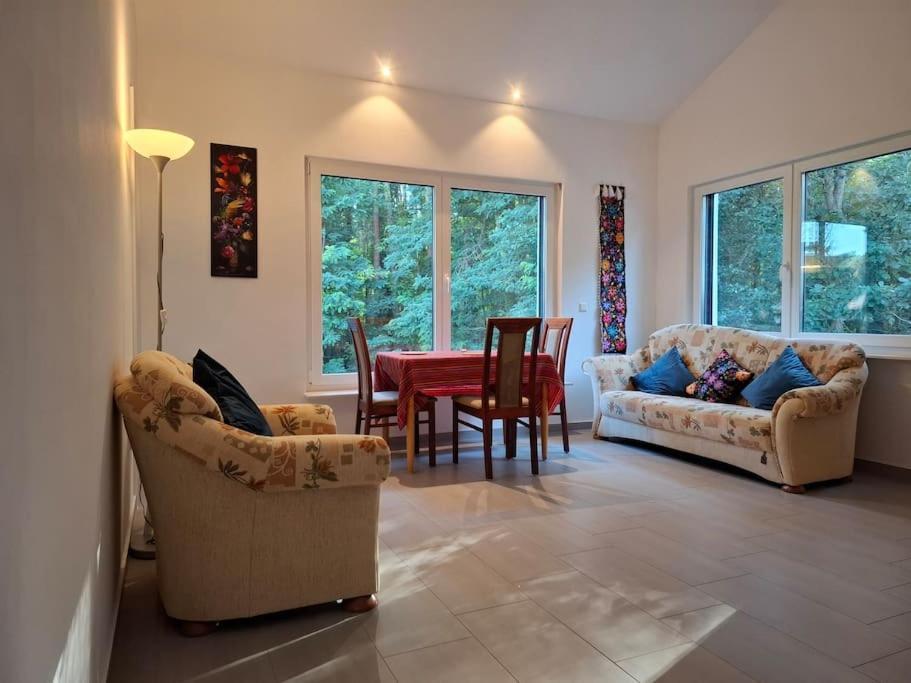 Ferienwohnung Haus Am Walde Müllrose Exterior foto